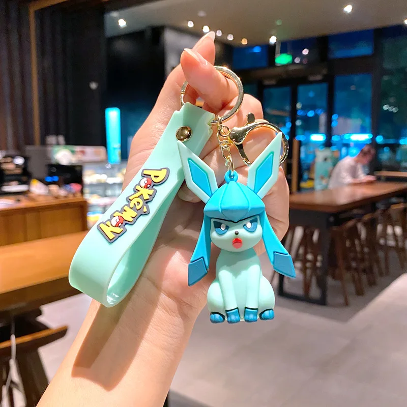 Pokémon Eevee Familie Schlüsselanhänger Cartoon Puppe Schultasche Anhänger Auto Schlüsselanhänger Anhänger kleines Geschenk – Detail 10