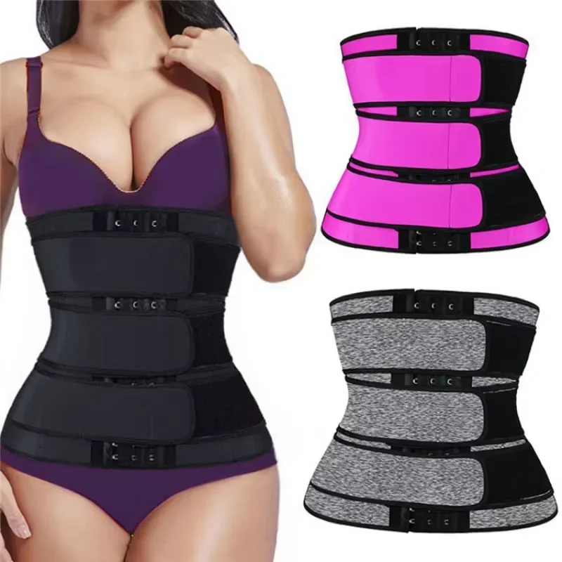 Adjustable Women High Compression Waist Trainer Corset Waist Shapers Slimming Sheath Flat Belly Waist Belt Tummy Fitness Girdles