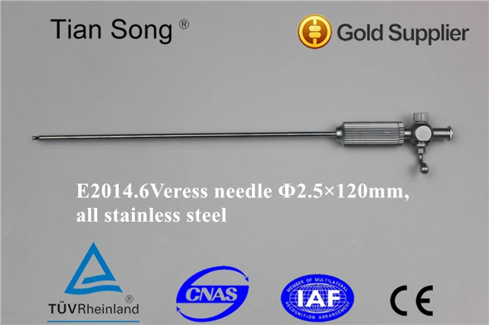 

Laparoscopic veress needles, insufflation