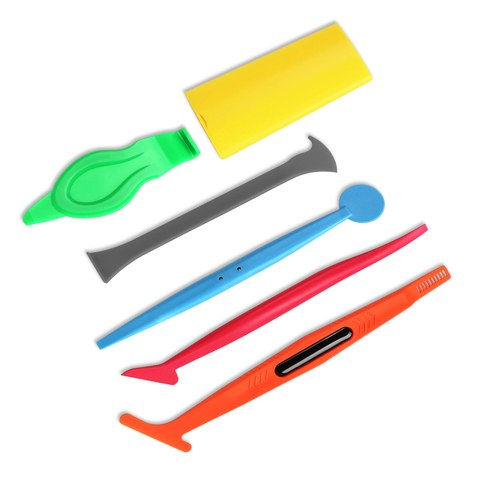 Vinyl Wrapping Car Magnetic Edge Stick Squeegee Scraper Set Plastic Car Carbon Sticker Wrapping Window Tint Tool Kit Wrapper