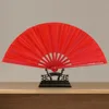 Bamboo Hands Fan Tai Chi Performance Fan Martial Arts Fan Kung Fu Fans Cosplay Fan Black Cover China Many Pattern 6