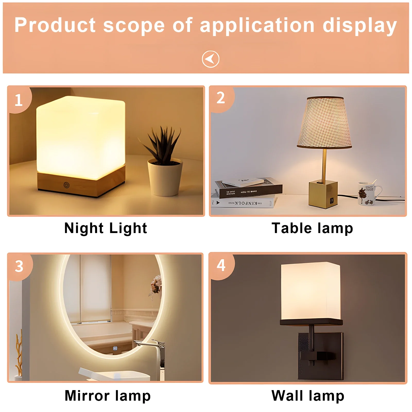Double Layer USB Female Base Type-c Socket Lamp Charging Socket With Cable Connector 2pcs