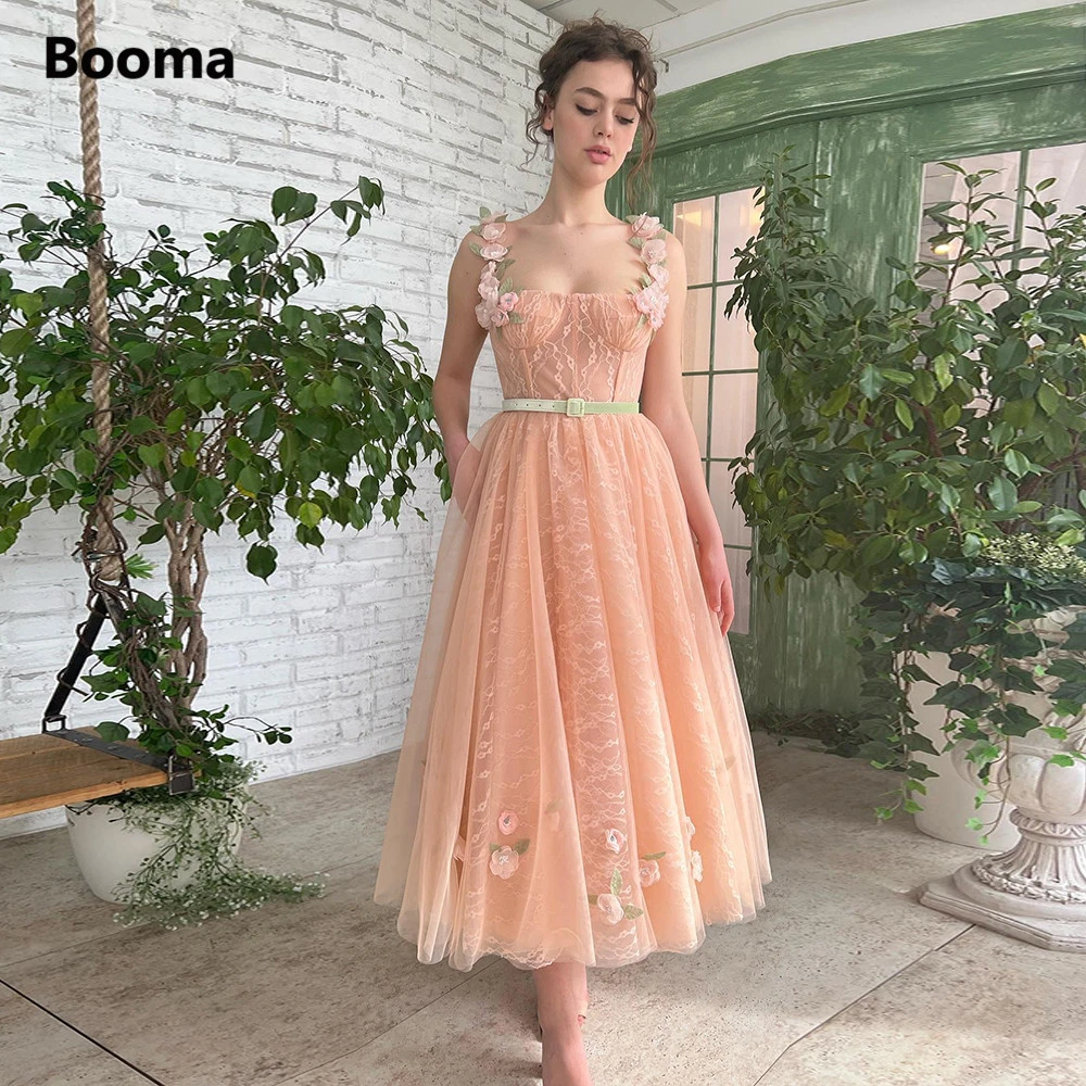 Lace Peach Prom Dresses 2022
