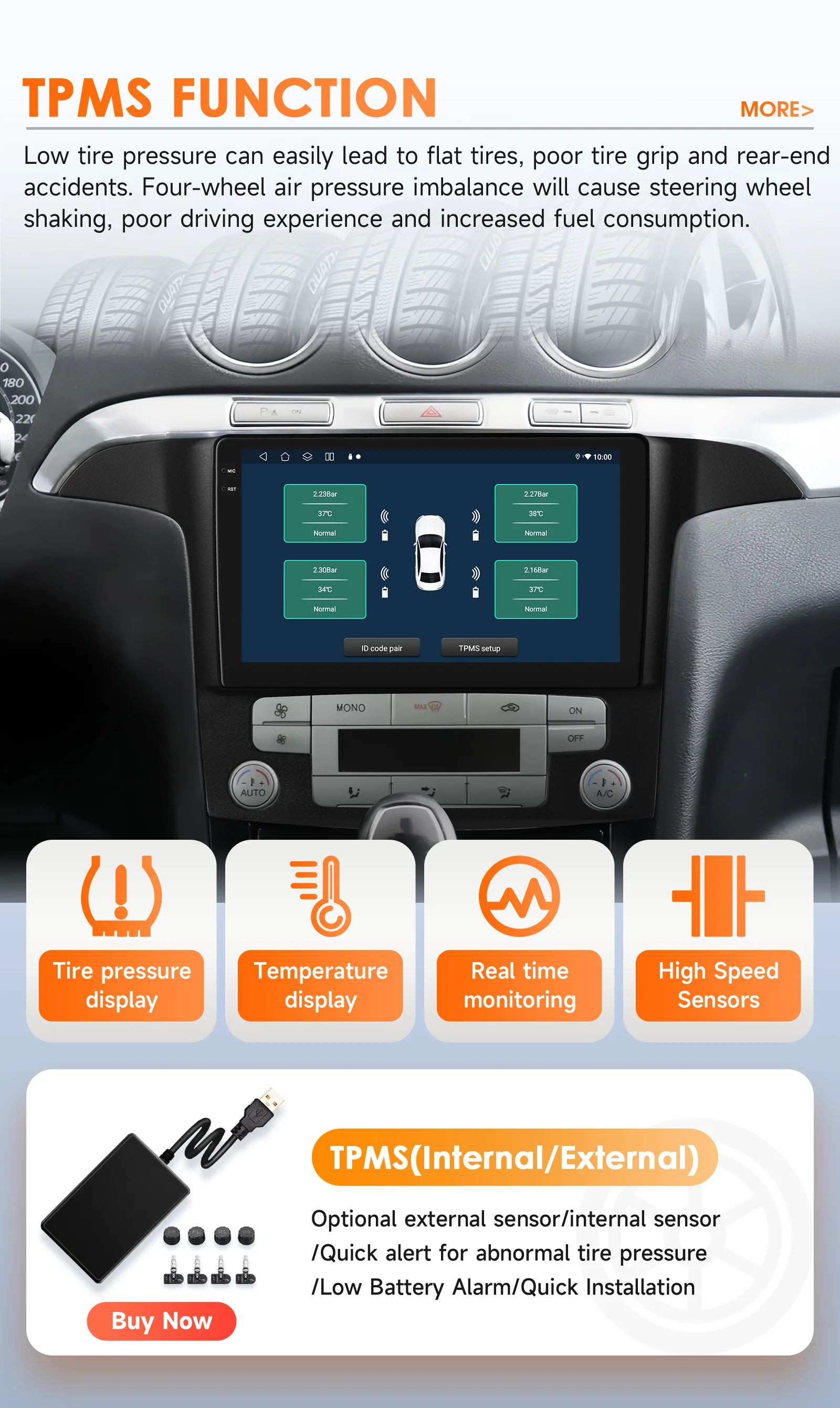 Hizpo 2Din 9 Zoll Android Autoradio für Ford S-Max 2007–2015 RDS DSP GPS 4G BT Auto CarPlay SWC Snapdragon 6115 360 ° CAM – Detail 40