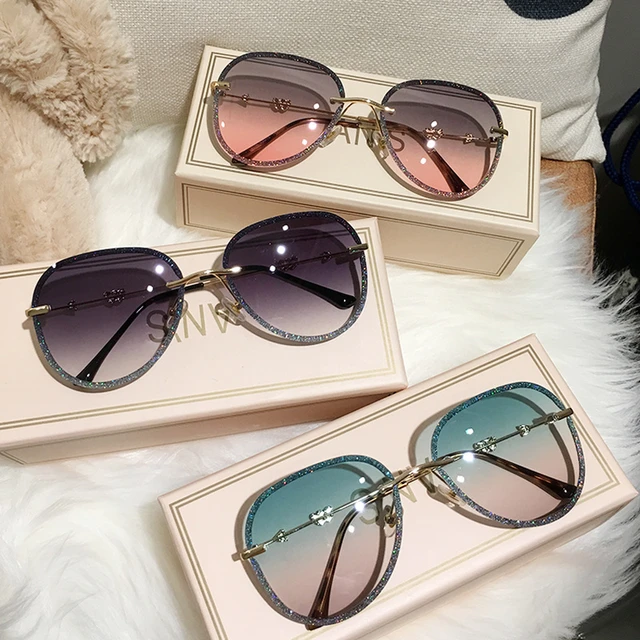 Rimless Chanel Sunglasses 