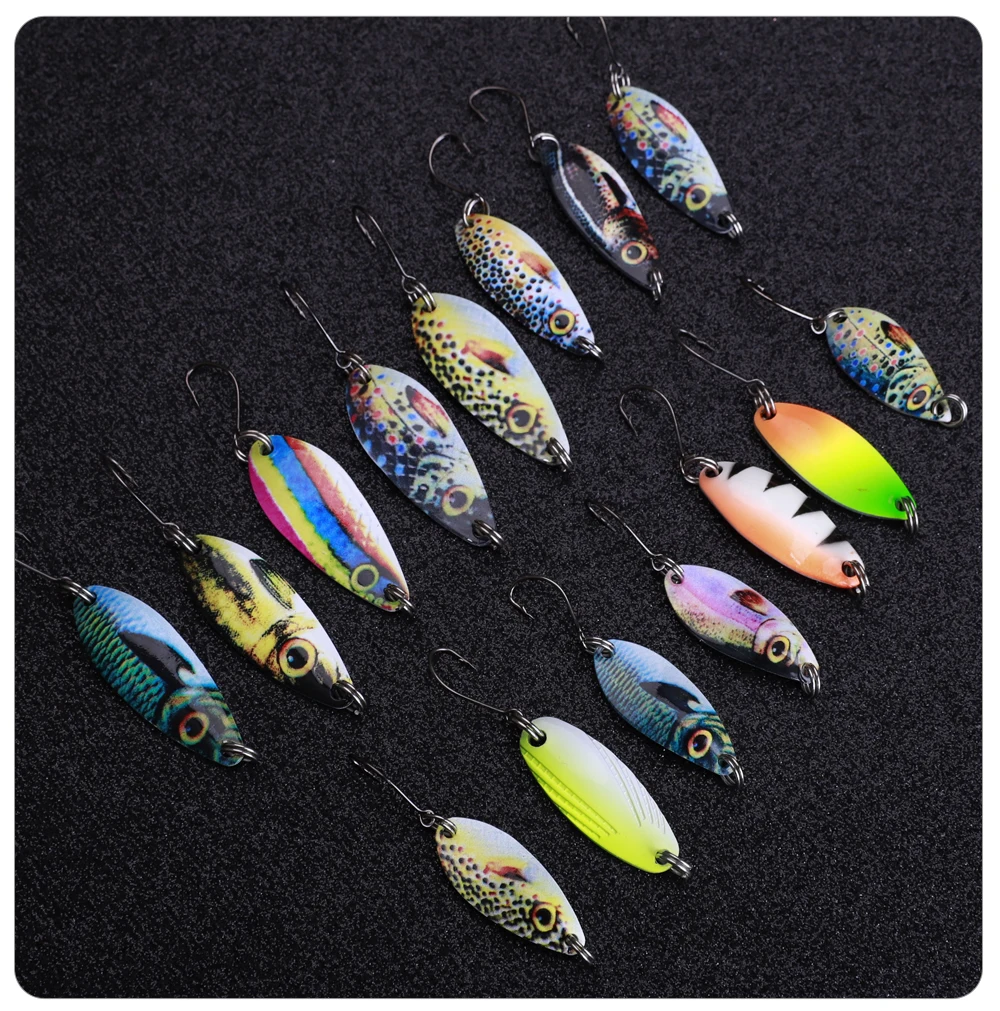 FTK Pesca Stream Bait Forelle Löffel Köder MIU 2,5g 3,5g 5,5g Spinner Kupfer Metall Angeln Löffel Köder für Forelle Barsch Hecht Lachs – Detail 9