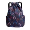 Drawstring Foldable Large Capacity Dry-Wet Separation Travel Sports Backpack Exotic Drawstring Gym Sack Backpack Bag 4