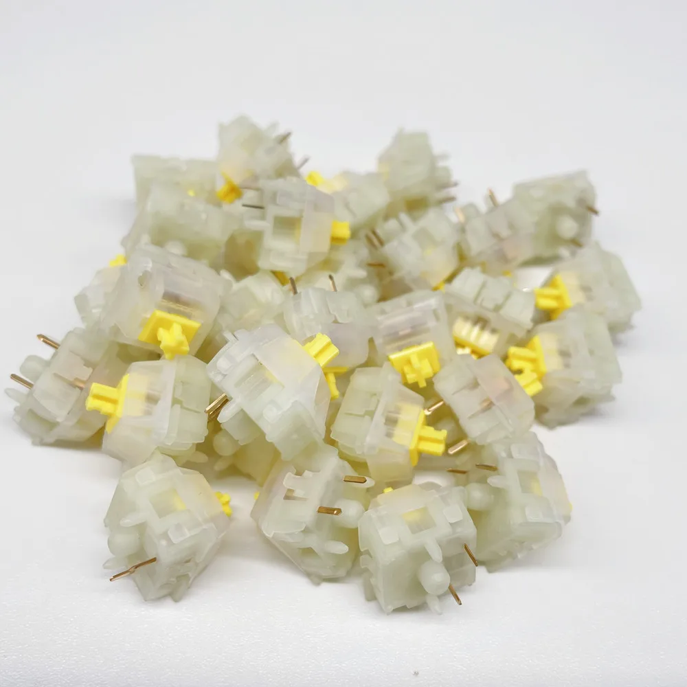 Gateron Interruptor Amarelo Leitoso Pin Hot Swap Vermelho Marrom Leite Transparente Branco Switches para Pin Teclado Mecânico Gk61gk64 Gh60