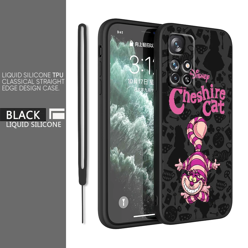 Disney Cat Miraculous Cat Per Redmi K60 K50 K40 K30 K20 10C X 9C T A A 8A 7A Gaming Pro Plus Custodia In Silicone Con Corda Liquida