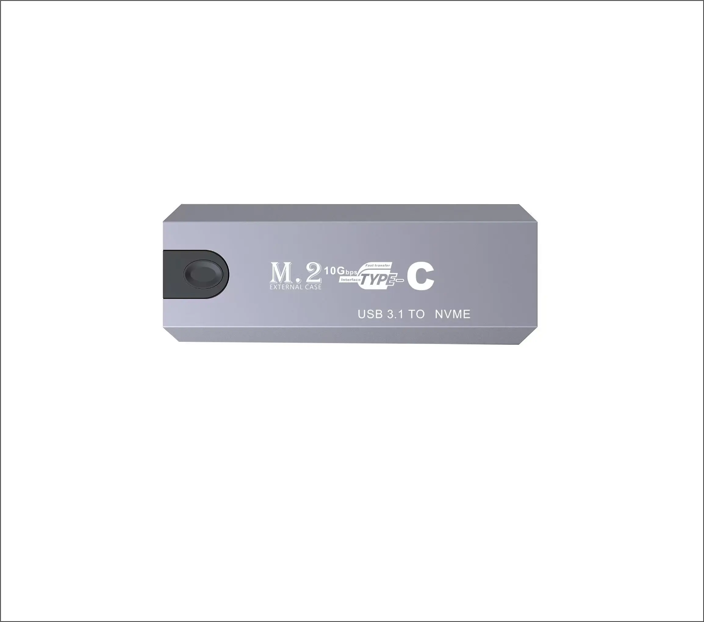 M2 외장 SSD 케이스, 알루미늄 냉각 기능이 있는 기계식 리더, 듀얼 프로토콜 NVMe/NGFF 케이스 지원