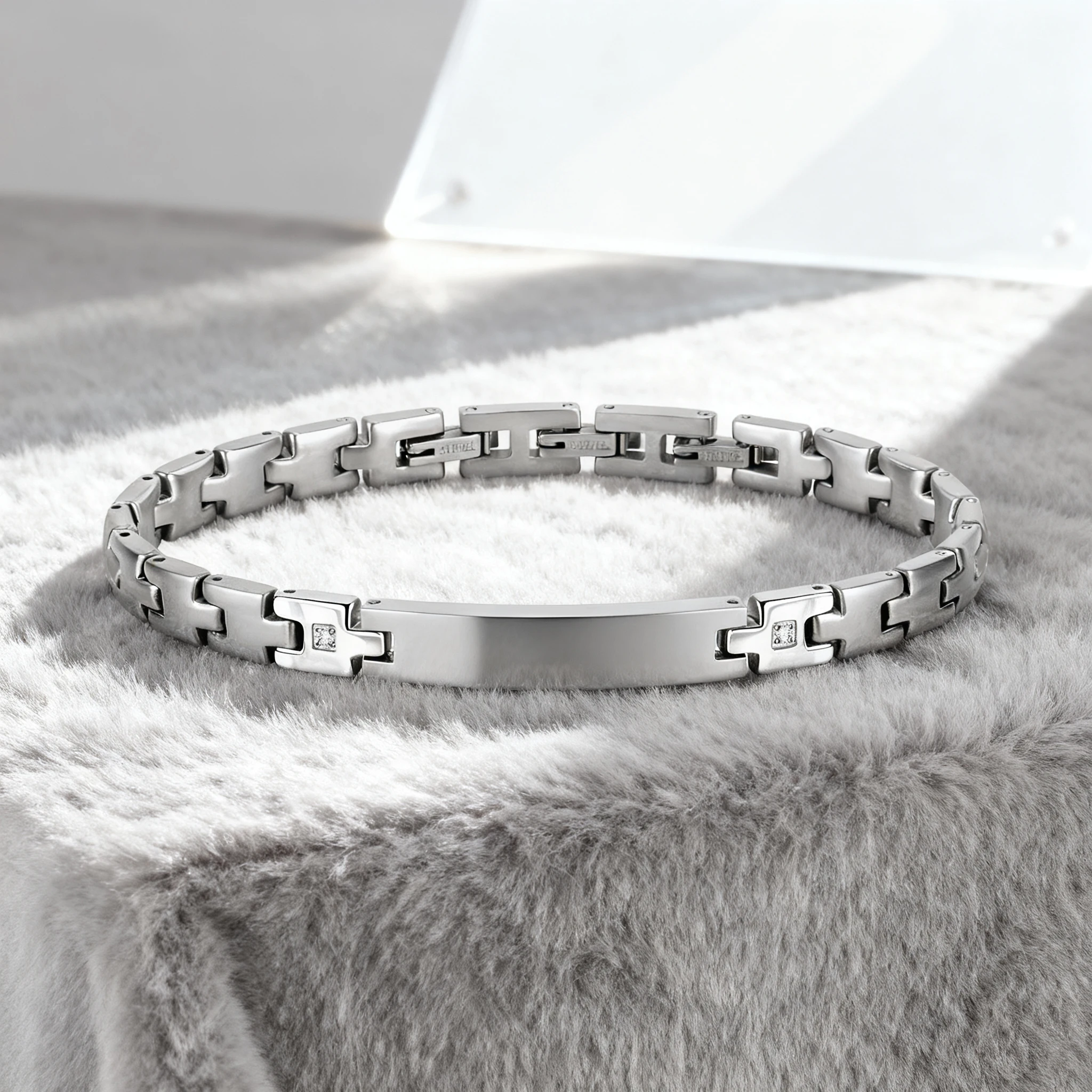 Bracelet Ajustable Acier Inoxydable 304 Couleur Or - Neuf Avec étiquette