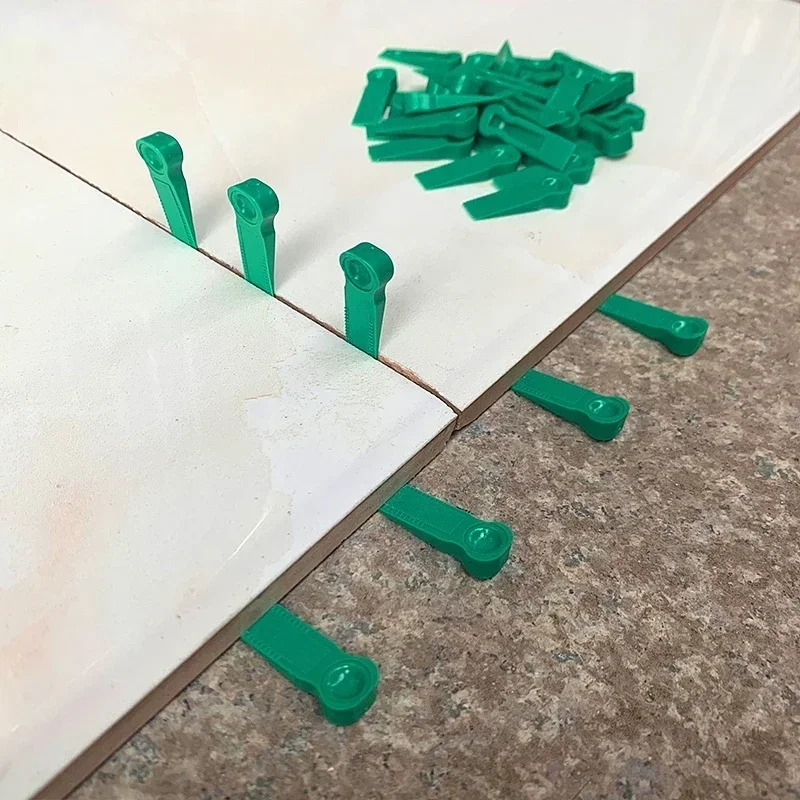 100PCS Reusable 6mm Plastic Tile Wedge Spacer Leveling Clip Floor Locator Wall Ceramic Tiling Laying Nivelador Construction Tool tile spacers tile leveling clips tile leveling tools