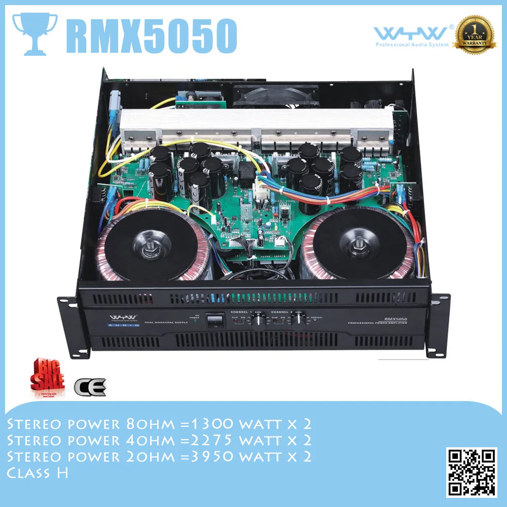Power System Amplifier RMX 5050 Audio Amplifier Speaker
