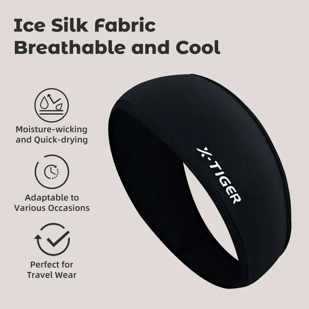 X-TIGER Cycling Headband Moisture Wicking Fitness Running Headscarf Breathable Quick Drying Sports Headband Sweat Band