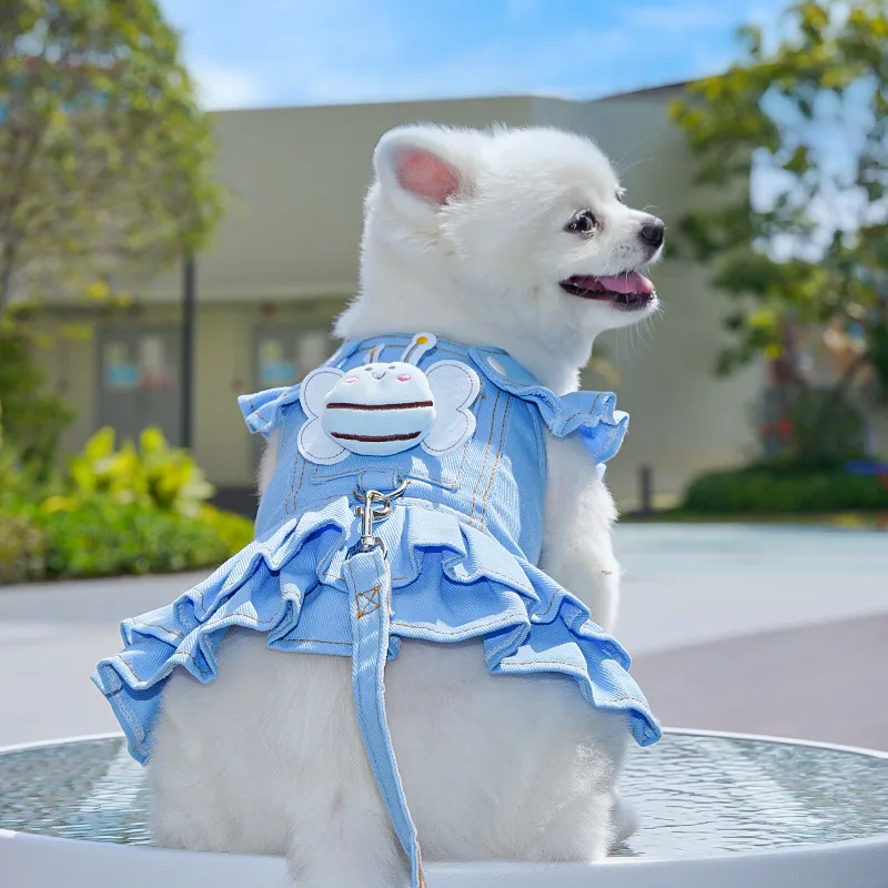 Klassische Jeansweste für Hunde und Katzen – Weiches, ärmelloses Jeans-Top für kleine Welpen und Kätzchen, trendige Freizeitkleidung für Haustiere, niedliche Outfits_voghion.com
