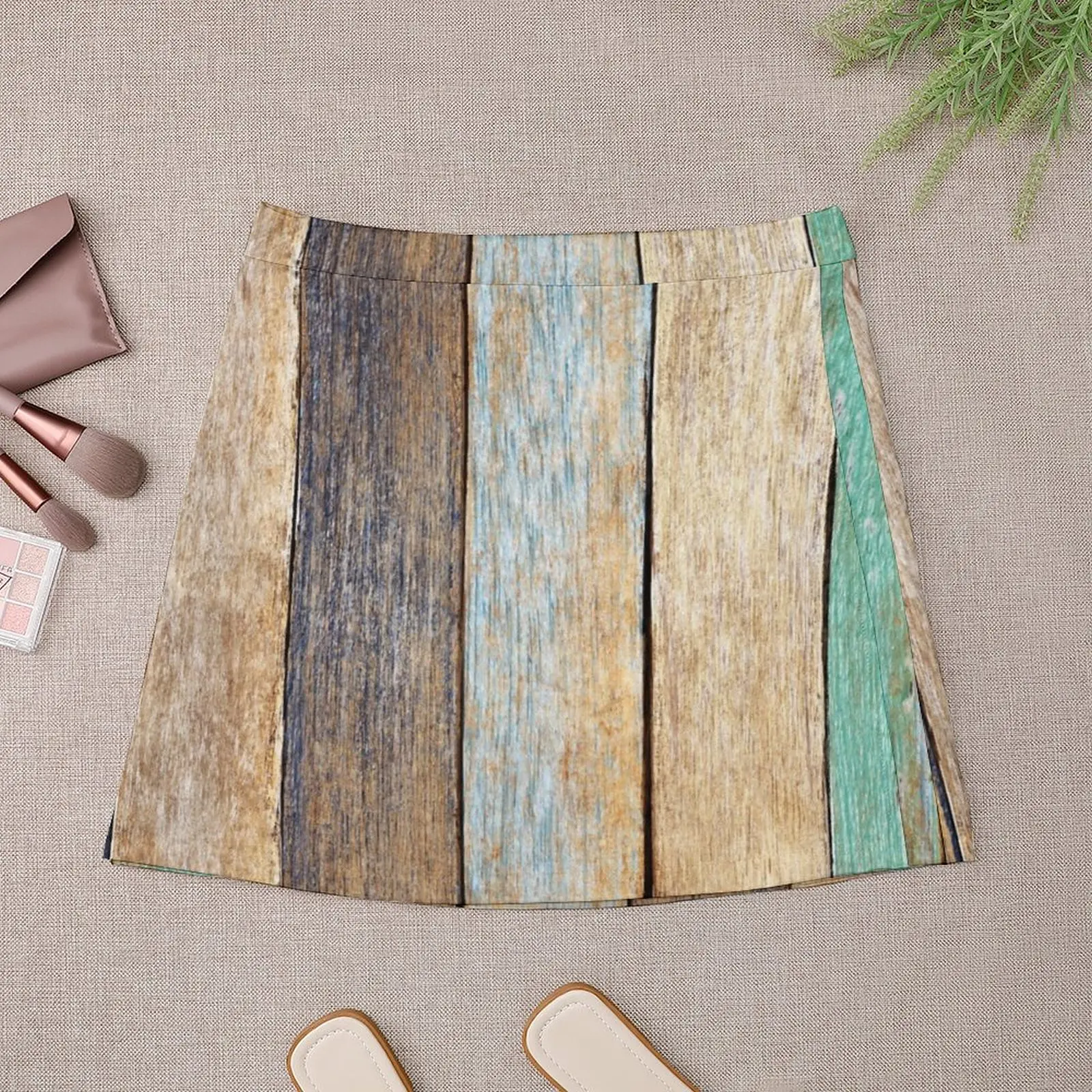 Colorful Fence Mini Skirt festival outfit women skirt women School uniform