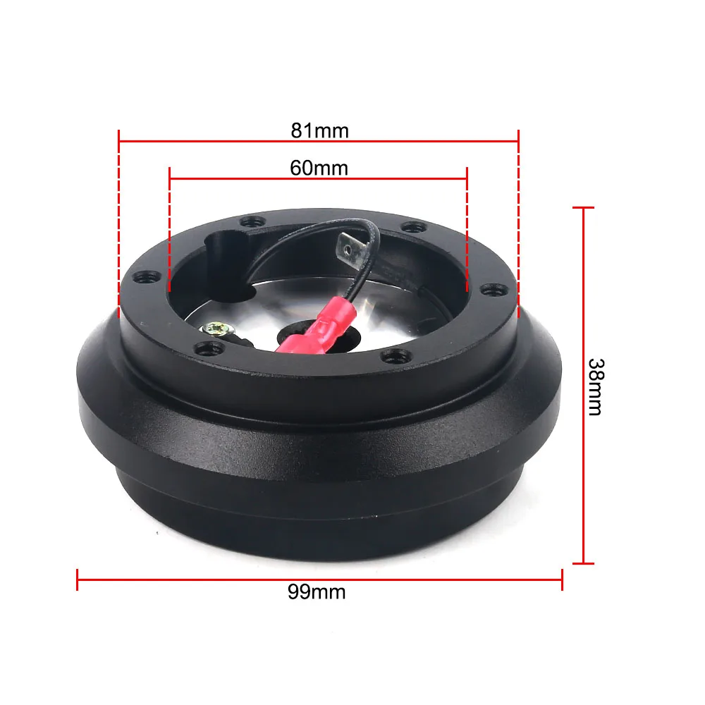 190H Aluminum Steering Wheel Boss Kit Hub Adapter Car Refit Kit Steering Wheel Connector Base Adapter