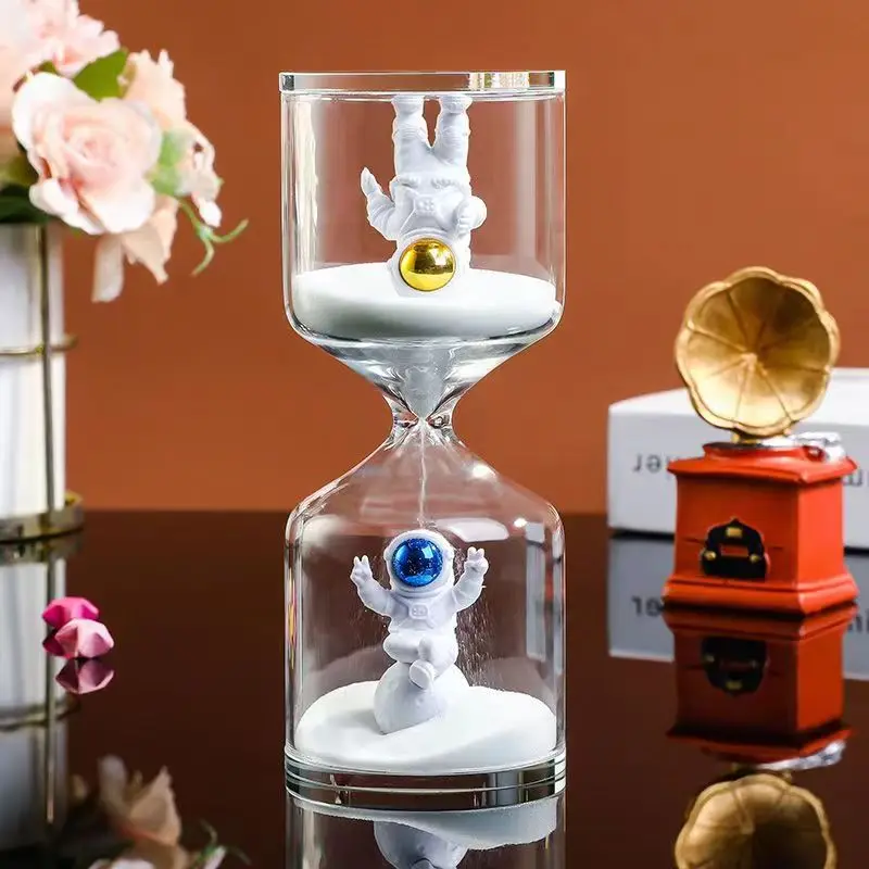 Sand Timer Astronaut Hourglass Sand Timer 10/20/30/40/60 Minute Hour Glass Sand Timer Home Decor Ornament Clock Birthday Gift