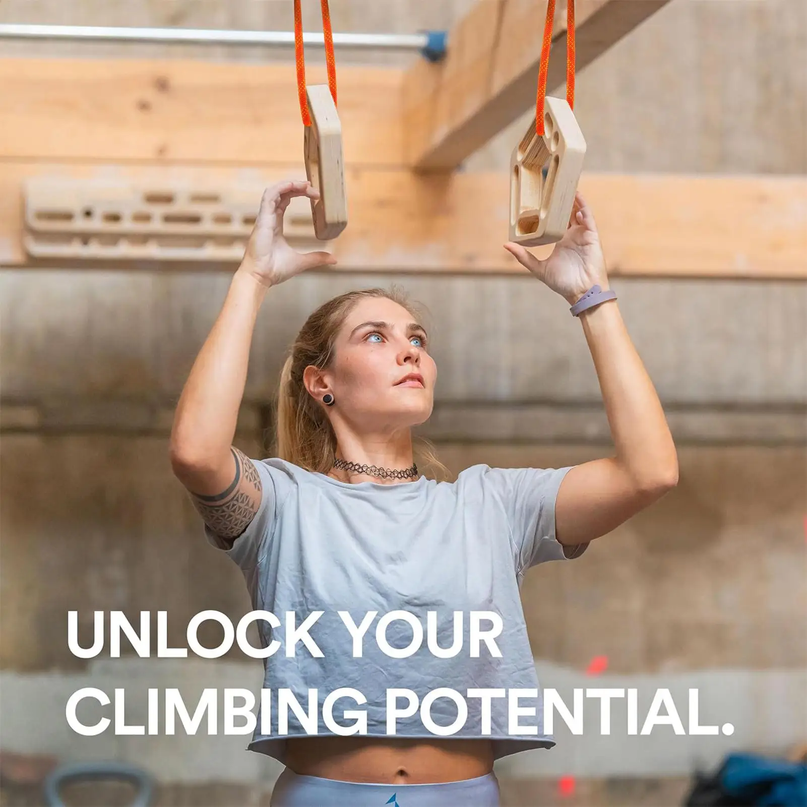 Holz-Kletter-Fingerboard: Kletter-Fingerstärkungsboard, Pull-up-Kletter-Hangboard, Unterarm-Trainingsblock – Detail 7