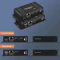 USB HDMI KVM extender splitter over Ethernet 1080P Extender HDMI USB KVM Extender splitter HDMI Loop for Mouse Keyboard PC - Image 3