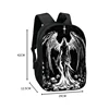 Gothic Black Angel Demon Backpack Punk School Bags for Teens Daypack Women Men Rucksack for Travel Laptop Backpacks Bookbag 2