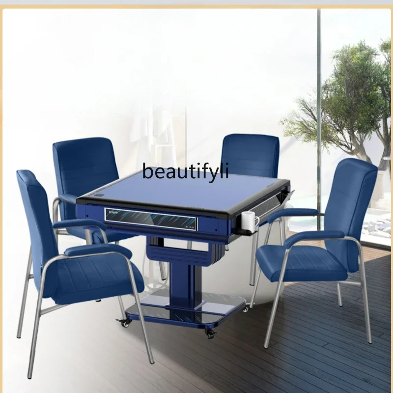 

Складная машина для Маджонга, автоматическая Бытовая маленькая электрическая машина для Маджонга с четырьмя отверстиями