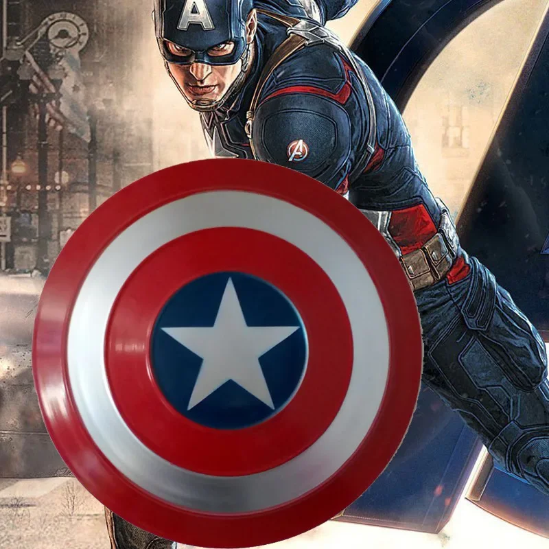 Marvel Superhero Captain America 1:1 Full Metal Prop Cosplay Shield Iron Man Thor Anime Figure Modello Da Collezione Giocattolo Per Bambini Regalo