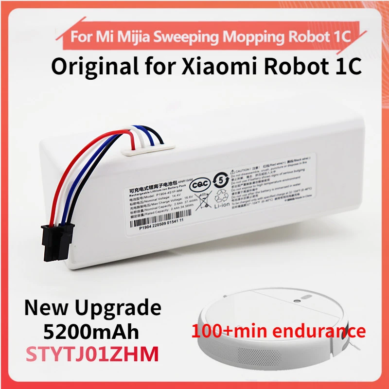 Originale per Xiaomi Robot Battery 1C P1904-4S1P-MM Mijia Mi aspirapolvere spazzare Mopping Robot batteria di ricambio 18650