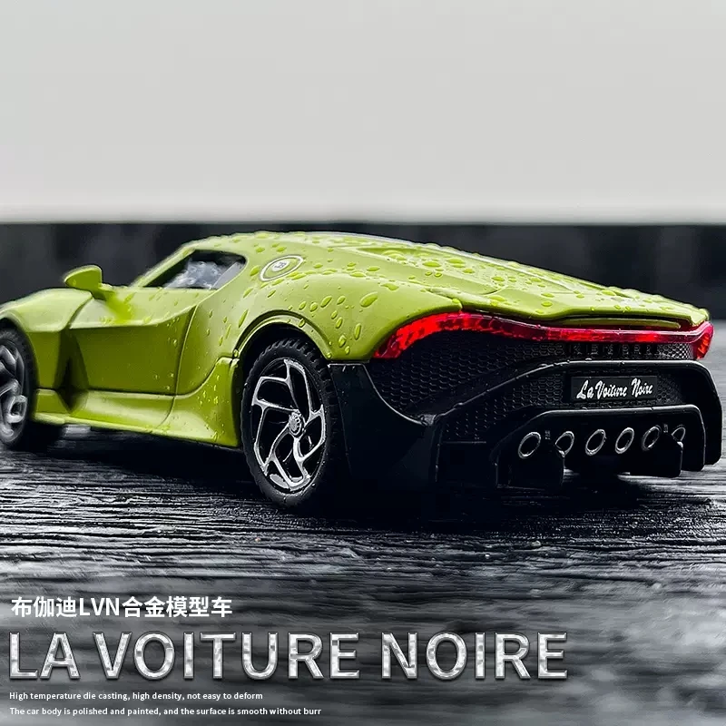 

1:32 Diecast Alloy Model Car La Voiture Noire Bugatti Miniature Supercar for Children New Collecting Birthday Gift Boys Hottoys