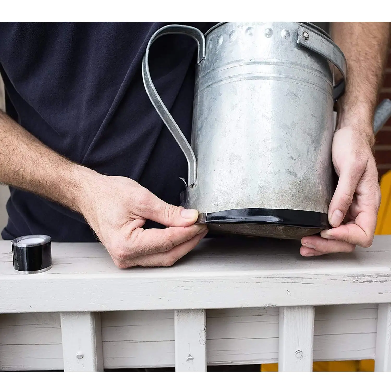 Black Self-Adhesive Silicone Repair Tape - Heavy-Duty, Waterproof, Heat-Resistant, and Insulated