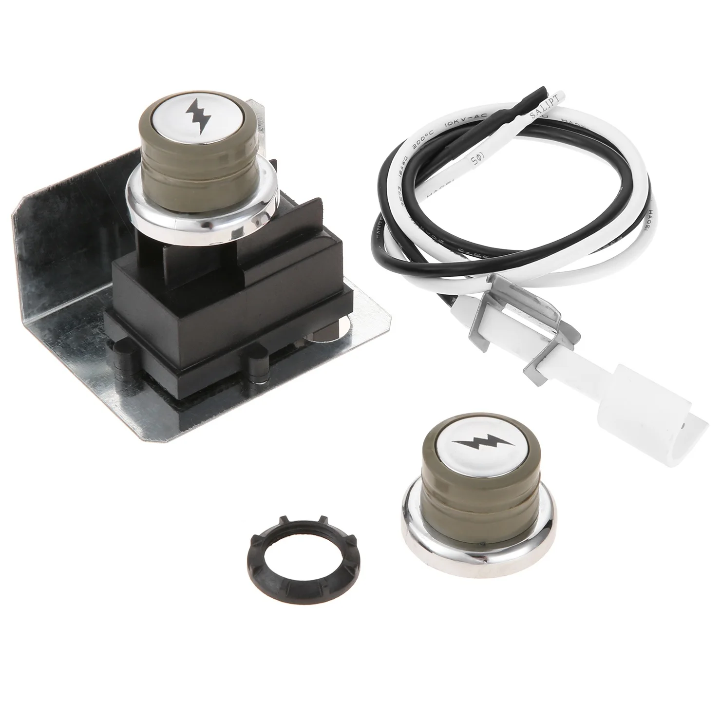 67847 Kit Accenditore Elettronico Grill Per Weber Genesis Serie 300 (2008-2010) E/S-310 320,Ep Con Manopole Di Controllo Sul Pannello Laterale Destro