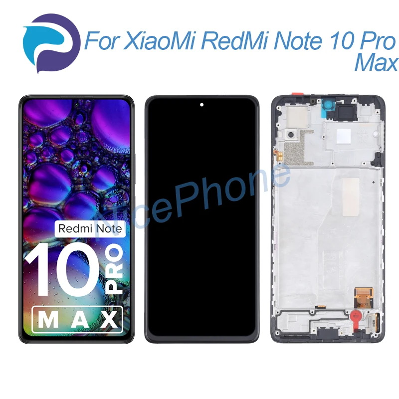 

for XiaoMi RedMi Note 10 Pro Max LCD Screen + Touch Display M2101K6I for RedMi Note 10 Pro Max LCD Screen display