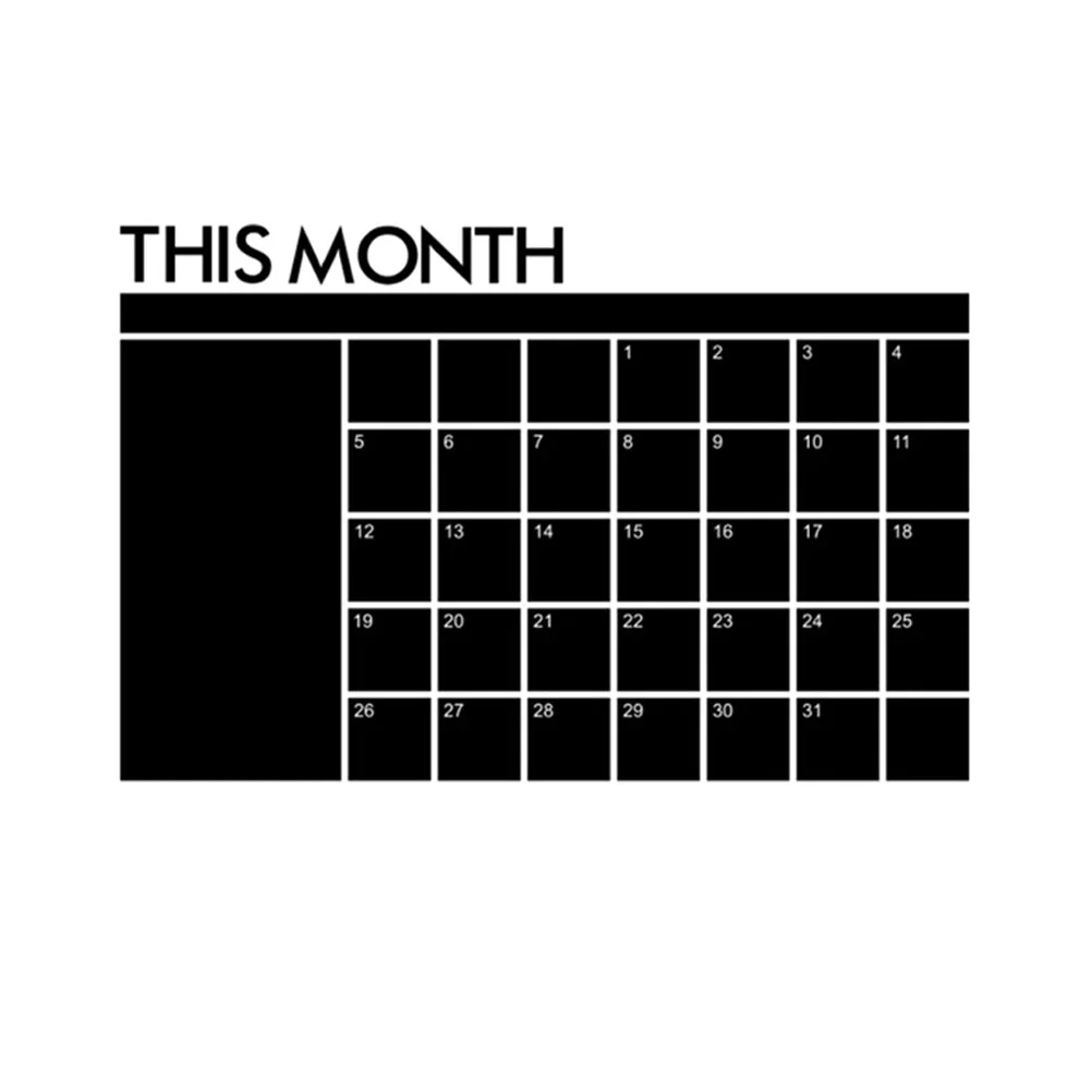 

Household Planner Board Convenient Erase Calendar Removable Calendar Board Schedule Accessory