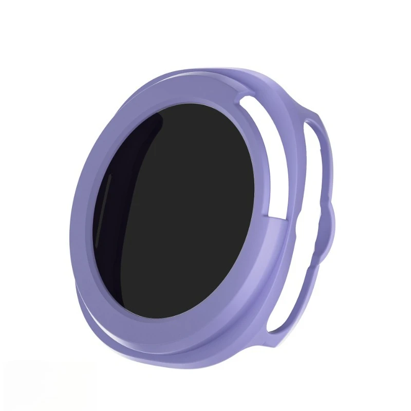 Enhanced Privacy Glass PC Case with Screen Protector Bumper for Galaxy Watch 8 Classic