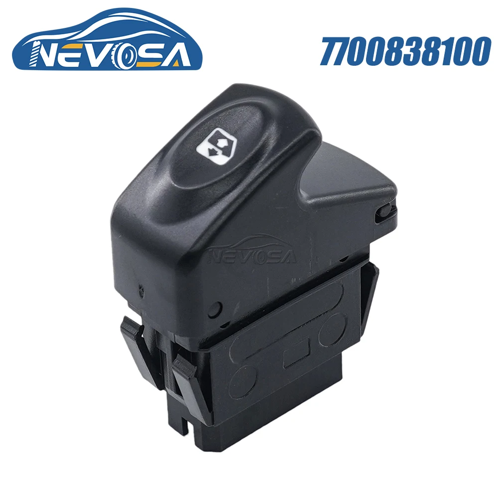 Nevosa 7700838100 Per Renault Clio Kango Megane Scenic Interruttore Alzacristalli Elettrico Pulsante Singolo 7700307605 7700838099