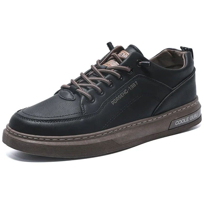 Motorcycle Shoes Mens Shoes Motorcycle Boots Versatile Casual Men's Shoes Autumn Trendy Low Top Flat Shoes Breathable White Motorcycle Boots for Men