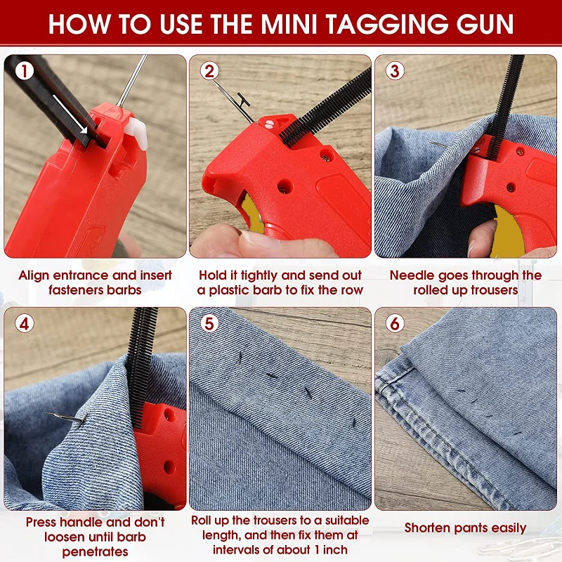 Label Gun Quick Fix Button Replacement Tool Button Fasteners Sewing Tool Clothes Price Label Tagging Tag Gun With 10000 X 5mm Barbs