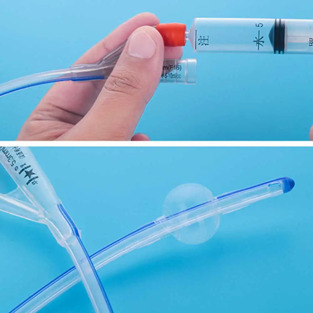 1Pc Medical Disposable Silicone Urinary Catheter 2 Way Silicone Foley Balloon Catheter for Men Women 12/14/16/18/20/22Fr