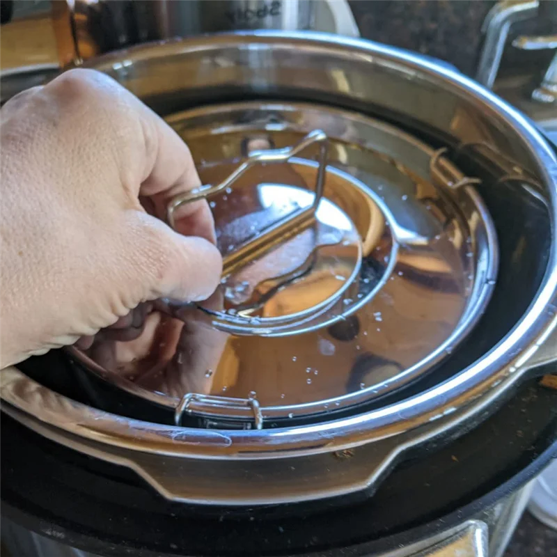 Flan Pan Mold Stainless Steel Flan Mold with Lid-Maker for 6 Quart Pot flan pan mold
