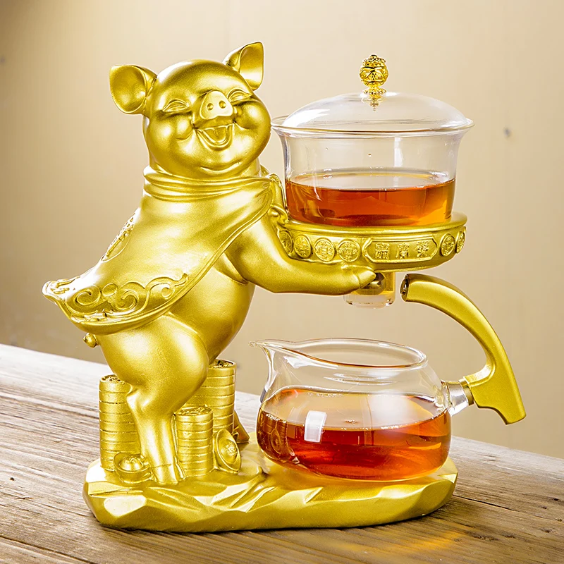 Théière Automatique Creative GlassTea Avec Infuseur Magnétique - Idéale Pour Cérémonie Du Thé Kungfu, Maison Ou Bureau - Design élégant Et Résistant à La Chaleur