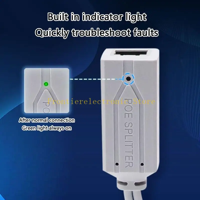 G8DB 휴대용 USB PoE 분배기 어댑터 48V5V 네트워킹 전송에 이상적