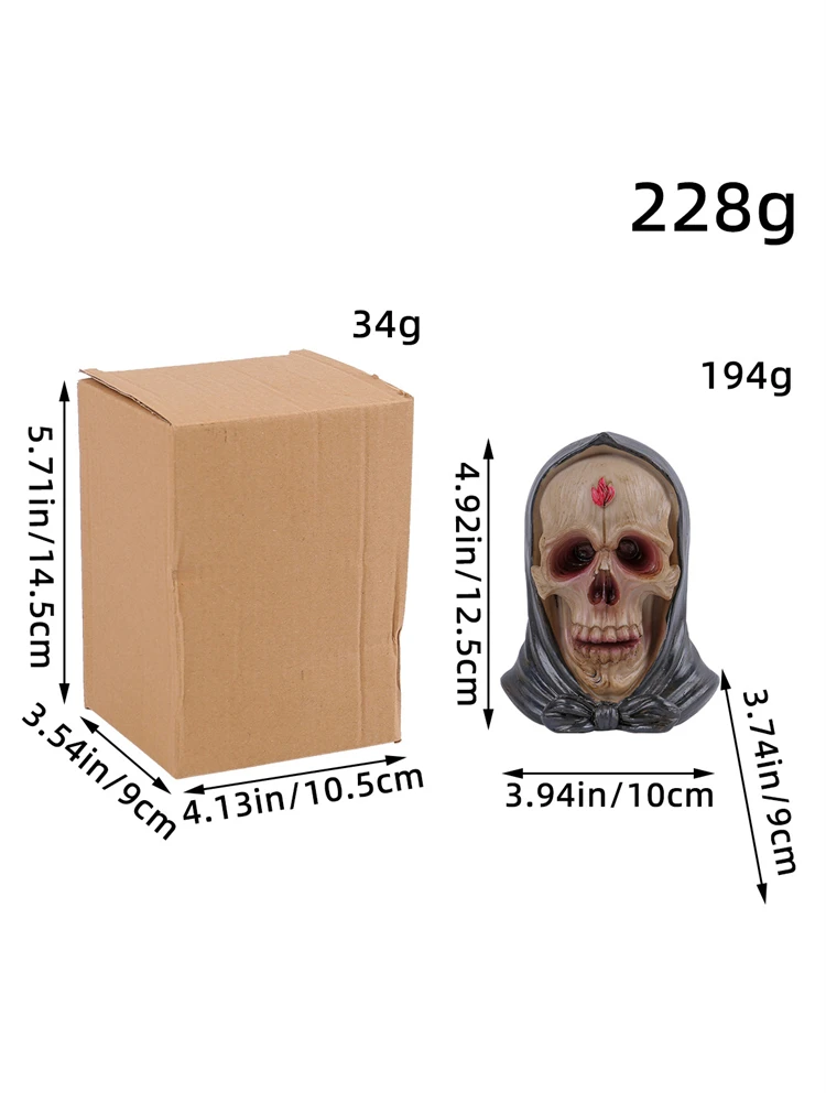 Figurines Miniatures Ghost Skeleton Ornament Skull Micro Landscape Ornaments For Halloween Decorations Hoom Desk Accessories