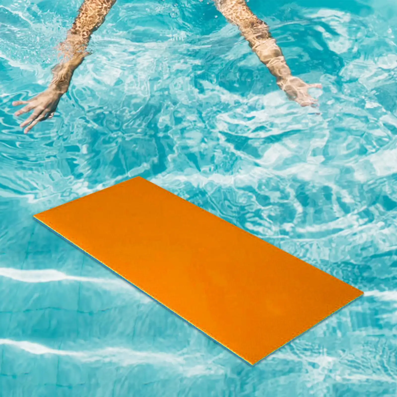 Water Float Mat Unsinkable Float Mat Bed Float Blanket Relaxing High Density XPE Mattress for River Beach Pool Lake Summer