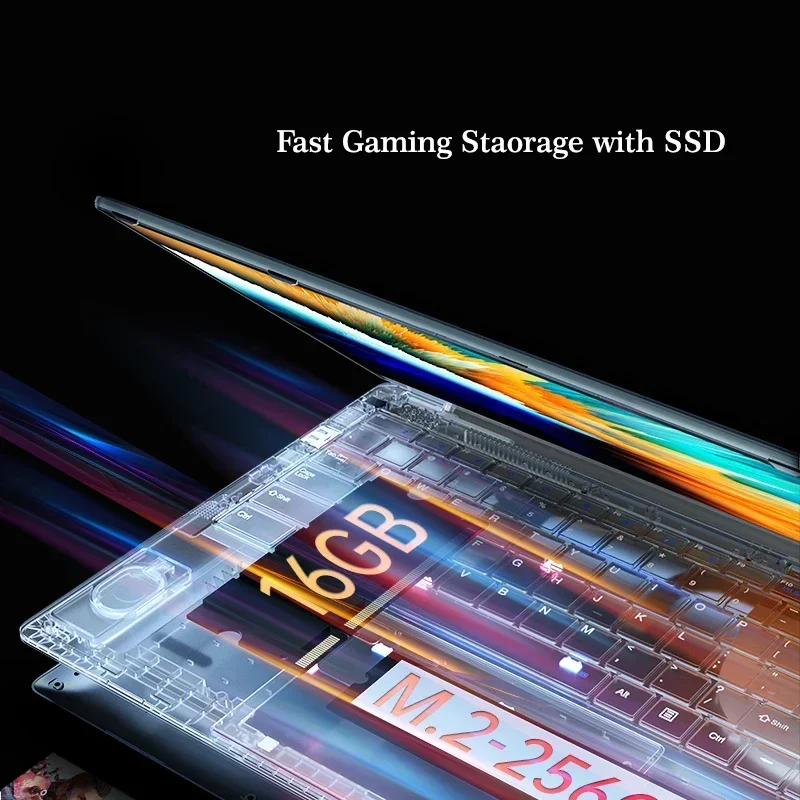 2023 Portable Metal Gaming Laptops Notebooks Netbook Windows 11 Pro 15.6