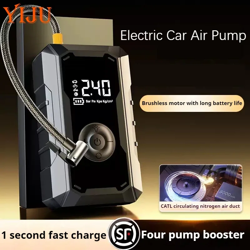 Car Mounted Wireless Digital Display Inflation Pump Portable Wireless Air Pump Tire Inflator for Electric Cars For Xiaomi