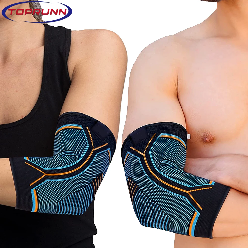 

1Pair Elbow Brace- Anti Slip -Support tendonitis and tennis elbow relief - 360° Compression Sleeves for Arthritis,Workout