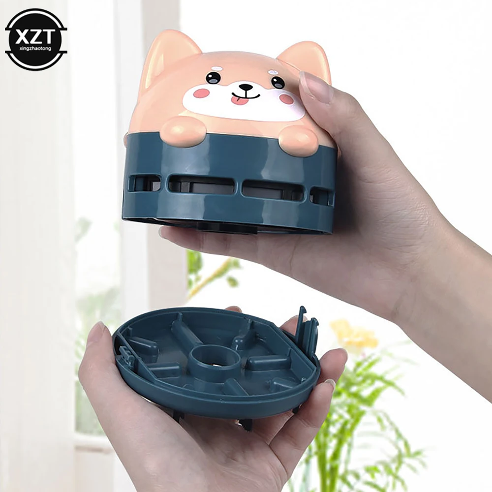 Mini Cartoon Animal Pattern Rechargeable Wireless Vacuum Cleaner Car Keyboard Vacuum Cleaner Handheld Usb Desktop Vacuum Cleaner 3