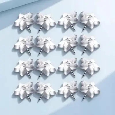 50개 투명 별 모양 푸시핀 코르크보드 벽걸이 장 사무실 가정 게시판용 별 모양 푸시핀