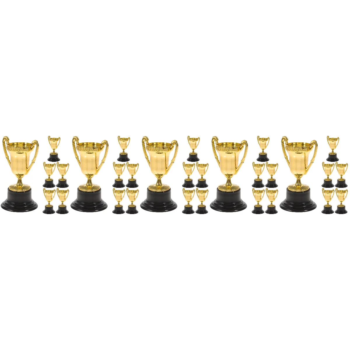 Set of 5 Winner Award Trophy Reward Mini Basketball Small Trophies Child Children