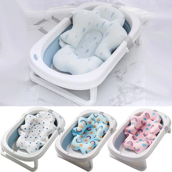 Tappetino per vasca da bagno per baby shower Tappetino per vasca da bagno antiscivolo Cuscino di supporto per bagno di sicurezza sicuro per neonato Sospensione Accessori per la cura del cuscino morbido
